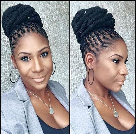 Want to discover art related to dreadlocks? 10 Gorgeous Pineapple Updo Natural Hairstyles | Dreadlock ...