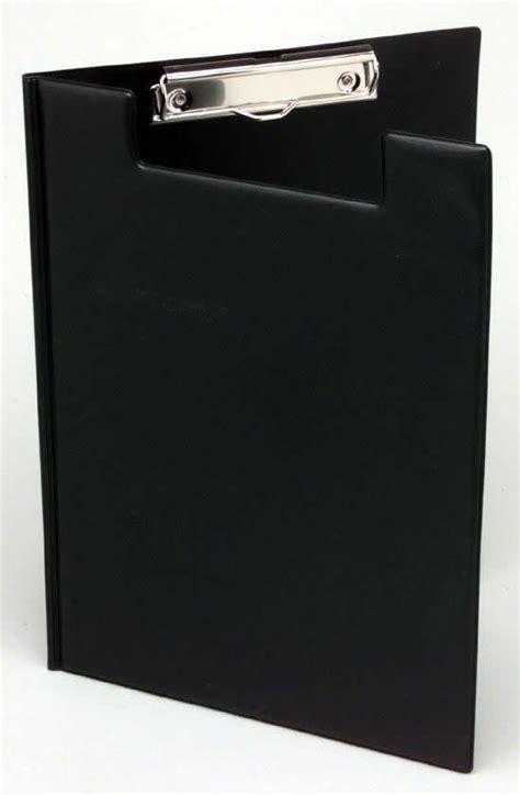 Marbig A4 Pvc Black Clipfolder Clipboard