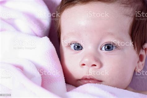 Baby Girl Face Closeup Stock Photo Download Image Now 2 5 Months
