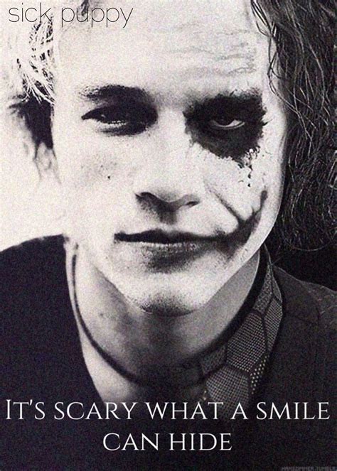Scary What A Smile Can Hide Heath Ledger Joker Joker Et Harley