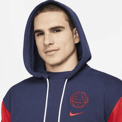 Sudadera con gorro sin cierre de fútbol Nike para hombre Paris Saint