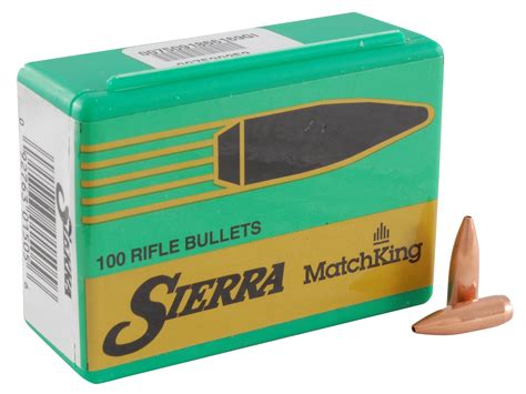 Sierra Matchking Bullets 243 Cal 6mm 243 Diameter 70 Grain Hollow