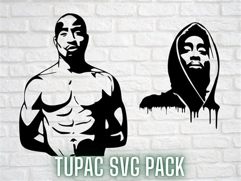 Tupac 2pac West Coast West Side Rapper Svg Pack Etsy