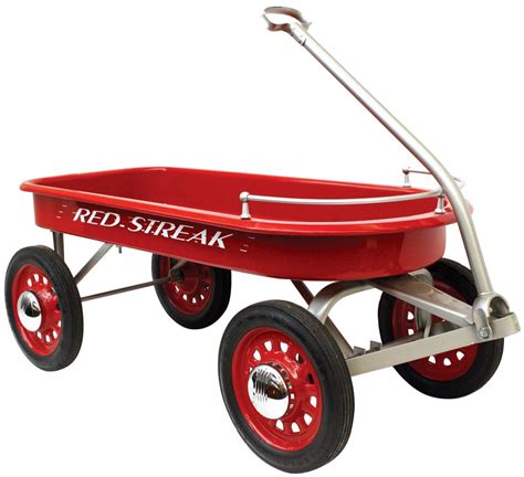 Childs Wagon Red Streak Heavy Metal Wred Paint Tires Read