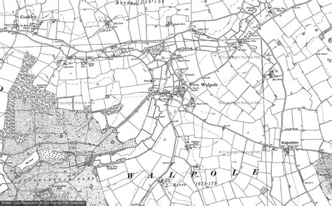 Historic Ordnance Survey Map Of Walpole 1883