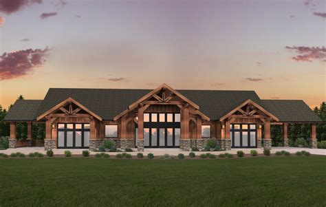 Skyfall House Plan One Story Lodge House Plan By Mark Stewart Lodge