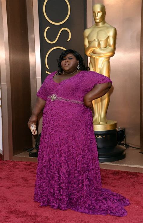 GABOUREY SIDIBE WEARS THEIA AT THE 2014 ACADEMY AWARDS Red Carpet