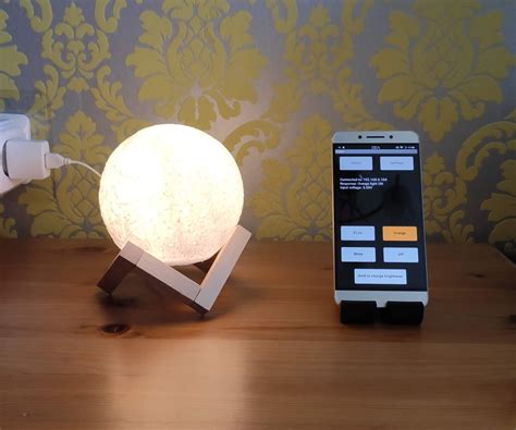 Iot Moon Lamp 5 Steps Instructables