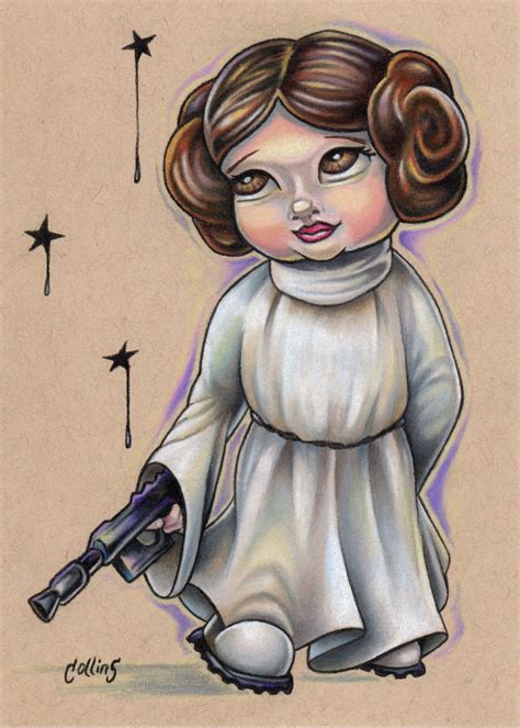 Princess Leia Child Star Wars Wall Art Fine Print By Bryan Etsy