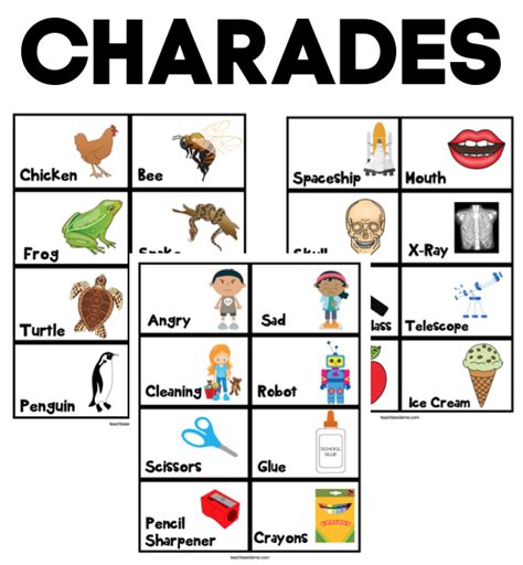 96 Printable Charades Ideas For Kids Artofit