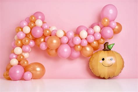 Little Pumpkin Balloon Garland DIY~First Birthday Little Pumpkin~Little Pumpkin Party~Little ...