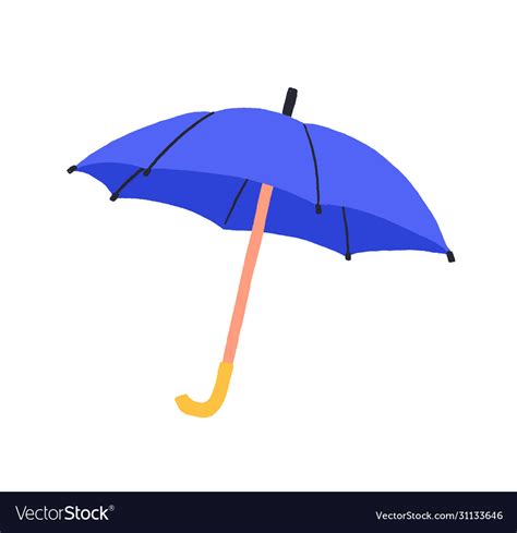 Cartoon Colorful Umbrella Graphic Royalty Free Vector Image