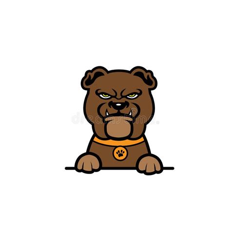 Cute Bulldog Seamless Design Vector Stock Illustration Illustration