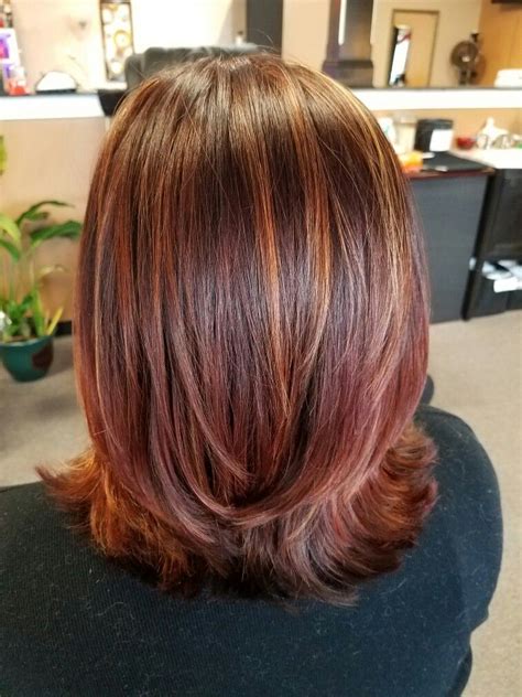 Reds Coppery Blonde Highlights Dark Copper Lowlights Kenra Color