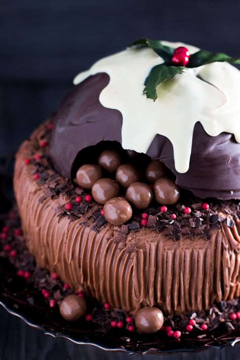 Chocolate Christmas Cake Smash Cake Errens Kitchen