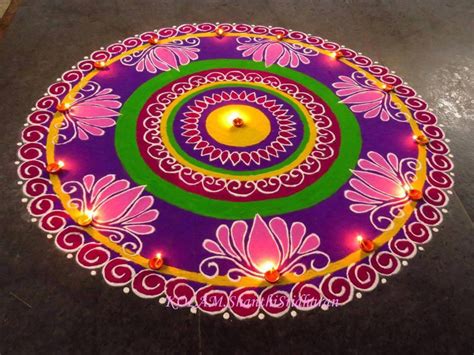 Beautiful Circular Rangoli Designs