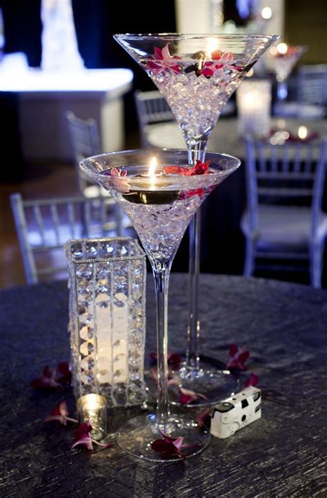 Martini Glasses Can Be Used As Elegant And Sophisticated Centerpieces