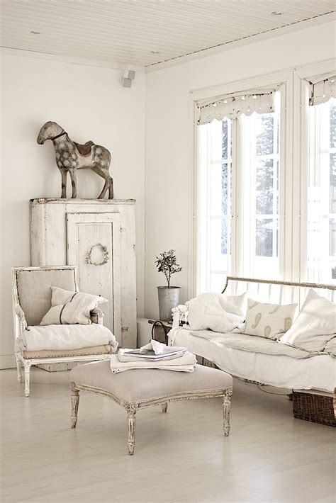 Living Room Whitewashed Chippy Shabby Chic French Country