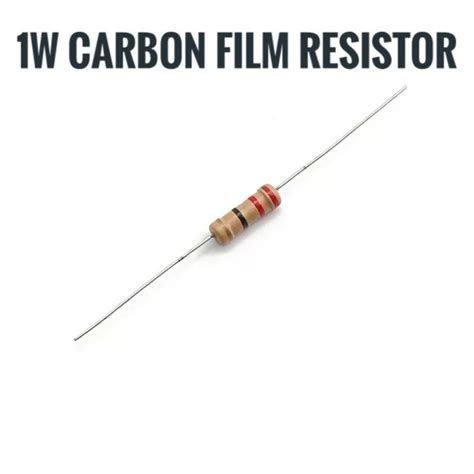 2pcs 1w Carbon Film Resistor 01r 750r 10r 100r Ohms Resistors