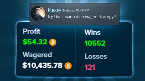 My Fans Dice Wagering Strategy Is Insane Stake Youtube
