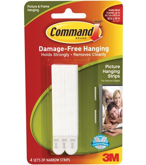 Command Narrow Picture Hanging Strips White | JOANN in 2020 | Picture hanging, Picture framing ...