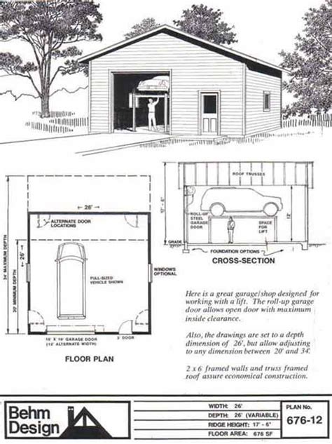 26 X 26 26x26 26x26 Two Car Garage With 12 High Walls 10 X 10 Garage