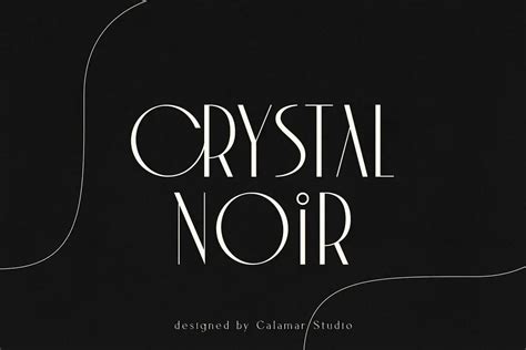 Crystal Noir Font Upfonts