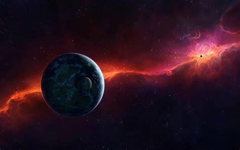 Download Full Hd Wallpaper Space Earth Nebulae Plas Stars 4k Ultra By