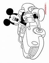 Mickey Coloring Car Mouse Pages Disney Friends His Book Printable Leaning Against Funstuff Disneyclips sketch template