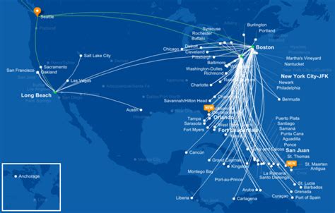 Jetblue Flight Destinations Map Calendar 2024