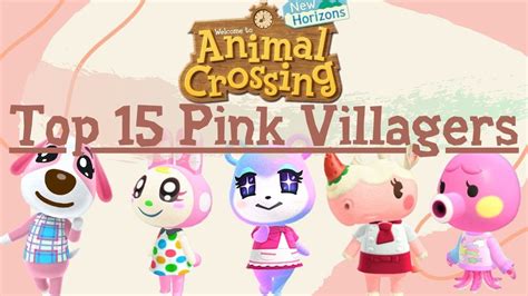 Top 15 Pink Villagers In Animal Crossing New Horizons Youtube