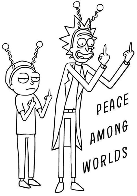 Rick And Morty Stoner Coloring Pages Cole Ashford