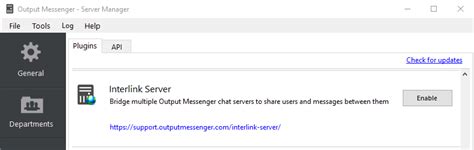 Interlink Server Output Messenger