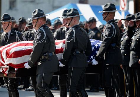 Hundreds Pay Last Respects To Fallen State Police Trooper Video Photo Gallery News