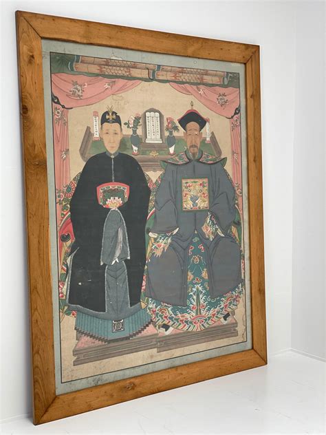 Antique Chinese Ancestor Portrait For Sale At 1stdibs Chinese