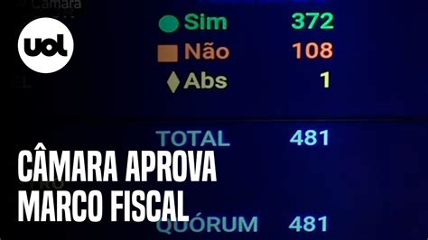 C Mara Aprova Arcabou O Fiscal Por Votos A Aprova O Com Folga