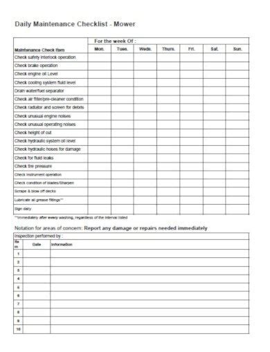 Things to do daily, weekly, monthly and yearly. 11+ Daily Checklist Templates - PDF, Google Docs, Word ...