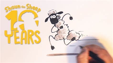 Shaun The Sheep Cartoon Drawing How To Draw Shaun The Sheep Step By
