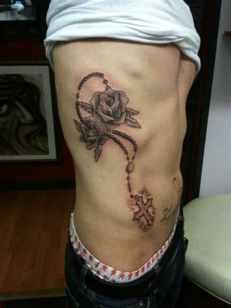 I am a pretty slim guy with basically zero body fat. Rib Cage Tattoos For Women Roses And Rosary Drawings