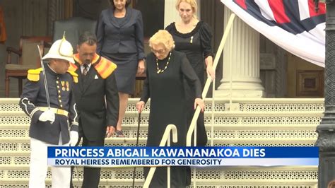 Hawaii Honors Princess Abigail Kawananakoa After Her Death At 96 Youtube