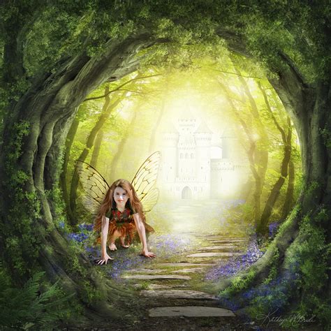 Little Fairy In The Woods Digital Art By Kathryn Mcbride Pixels