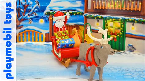 Unpack Playmobil Christmas 5590 Christmas Santas Sleigh With Reindeer