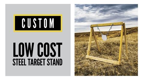 So far this quick scrap wood project has provided my son with hours of entertainment! Low-Cost DIY Steel-Target Stand | Cabela's Shooting Park - YouTube