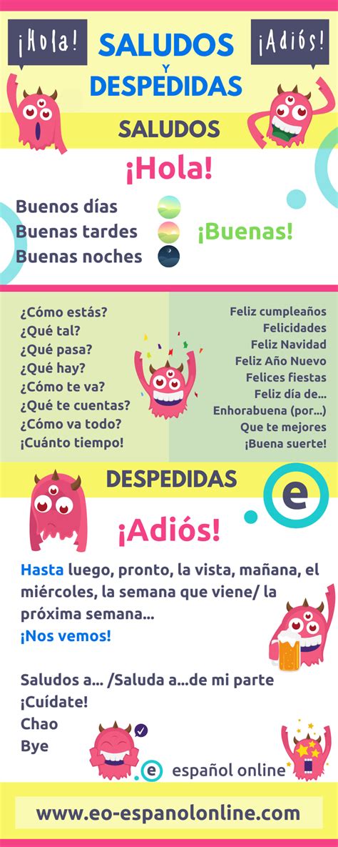 Exercicios De Espanhol Saludos Y Despedidas Educa