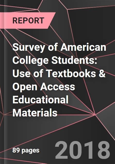Survey Of American College Students Use Of Textbooks And Open Access