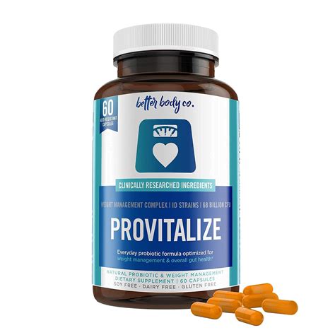 better body provitalize 100 natural and unique probiotic menopause 60 capsules