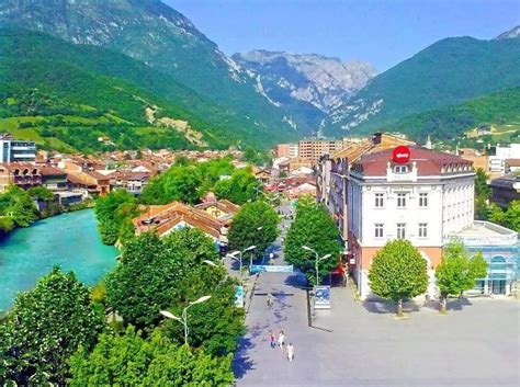 Peja city by day