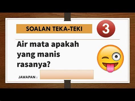 Melayu Teka Teki Emoji Dan Jawapan