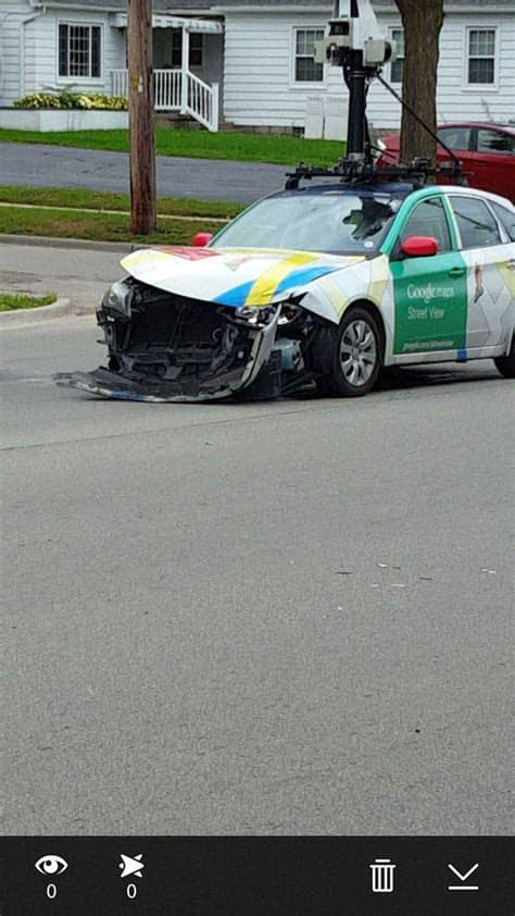 Google earth shows the wreckage of the plane as a spot of white among the green of the rainforest. Google Street View Car Crashes in Grand Rapids Michigan ...