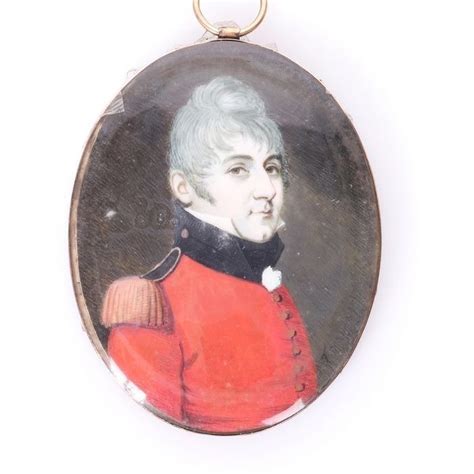 Georgian Officer Miniature Portrait Gold Early 19th Catawiki